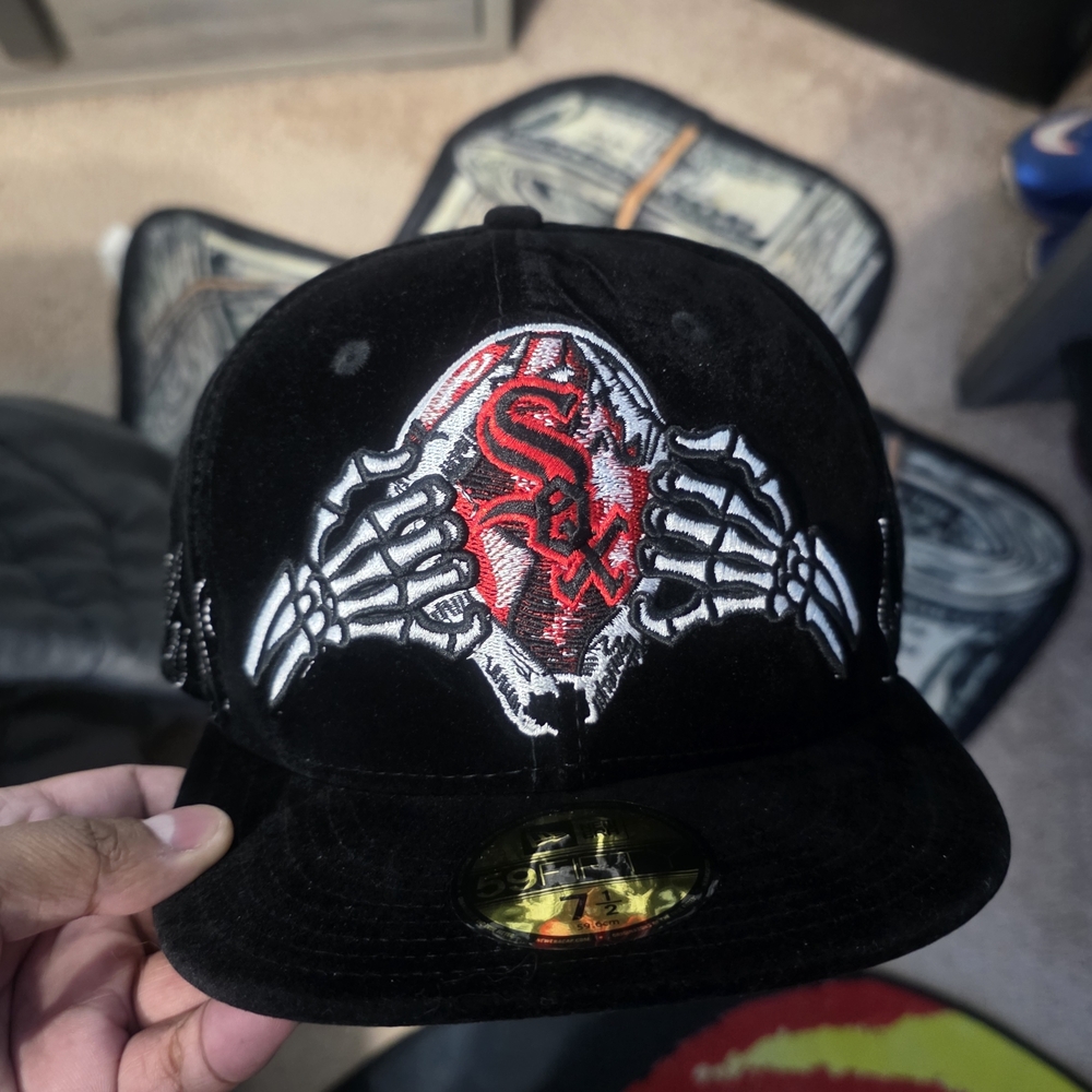 New Era Red Sox Flames Fitted Cap